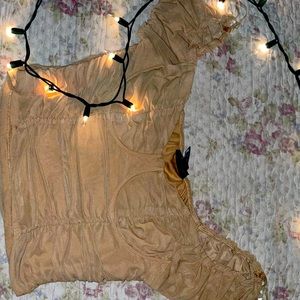 Just Polly Beige Off The Shoulder (Never used)